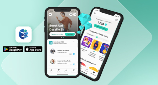 saude gera saude - use a app medis active e ganhe diamantes